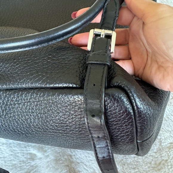 MICHAEL MICHAEL KORS BLACK LEATHER BACK PACK UNISEX - Picture 7 of 11